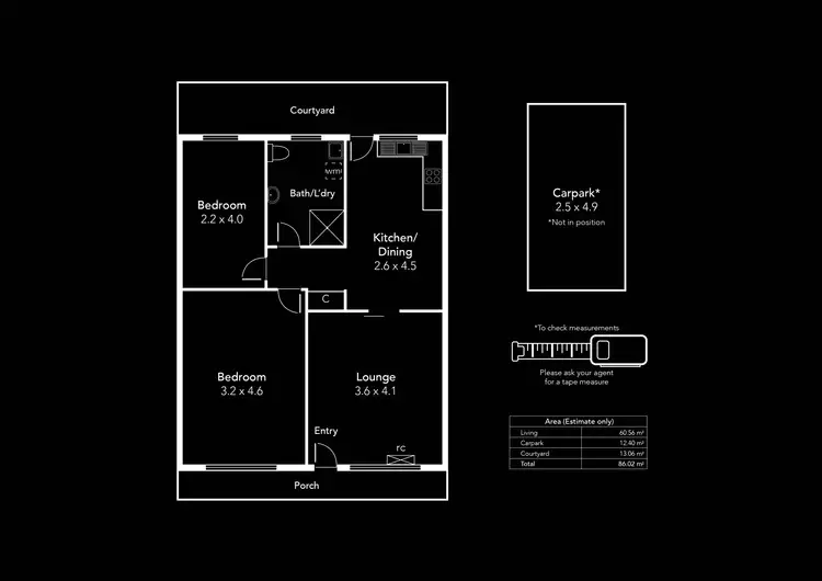 Floorplan of Homely unit listing, 10/12 Jeffrey Street, Brooklyn Park SA 5032