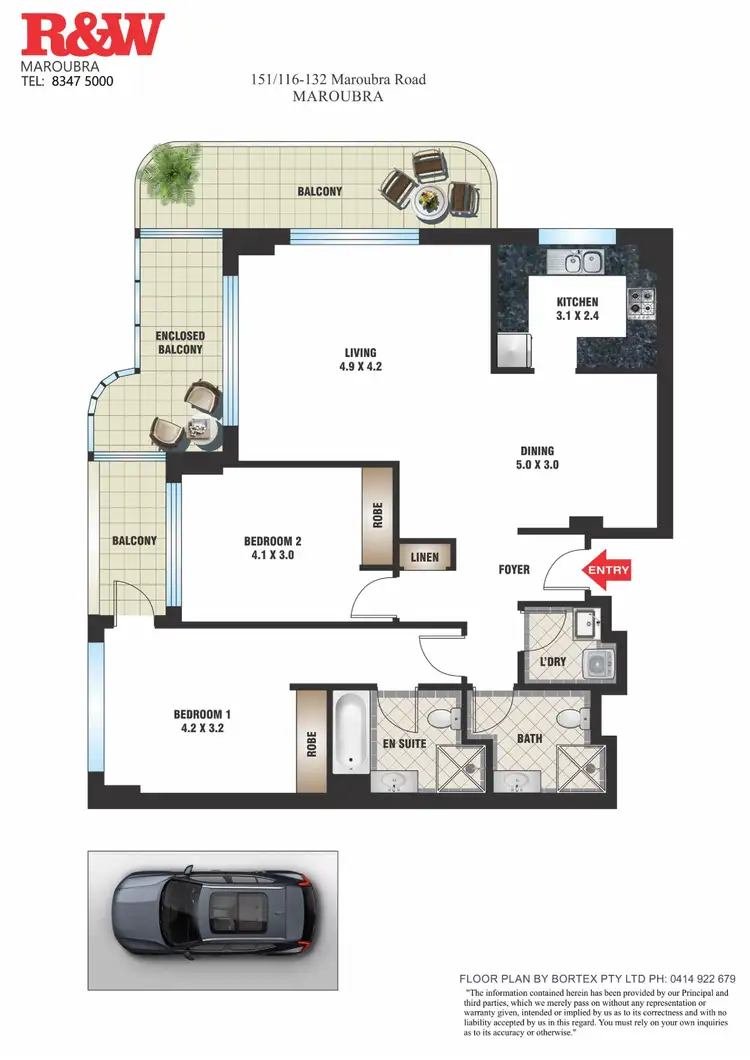 Floorplan of Homely apartment listing, 151/116-132 Maroubra Road, Maroubra NSW 2035