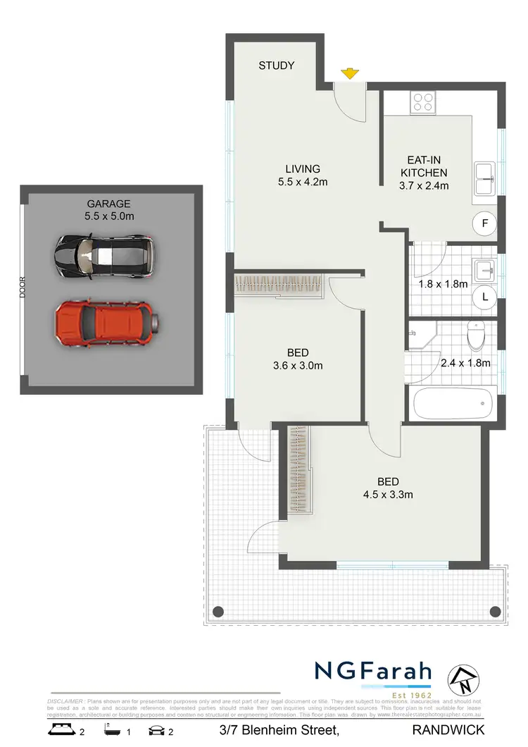 Floorplan of Homely apartment listing, 3/7 Blenheim Street, Randwick NSW 2031
