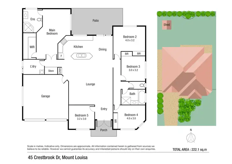 Floorplan of Homely house listing, 45 Crestbrook Drive, Mount Louisa QLD 4814