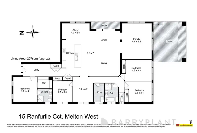 Floorplan of Homely house listing, 15 Ranfurlie Circuit, Melton West VIC 3337