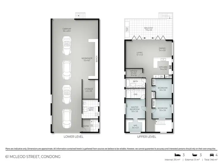 Floorplan of Homely house listing, 61 McLeod Street, Condong NSW 2484