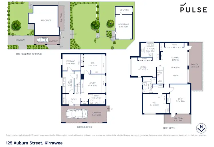 Floorplan of Homely house listing, 125 Auburn Street, Kirrawee NSW 2232