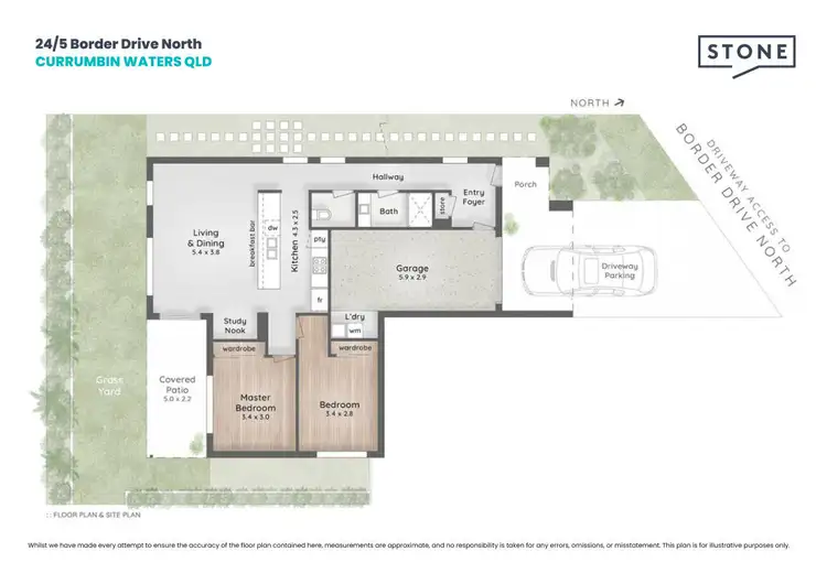 Floorplan of Homely townhouse listing, 24/5 Border Drive North, Currumbin Waters QLD 4223