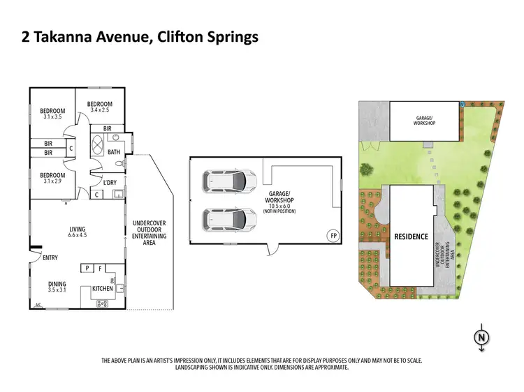 Floorplan of Homely house listing, 2 Takanna Avenue, Clifton Springs VIC 3222