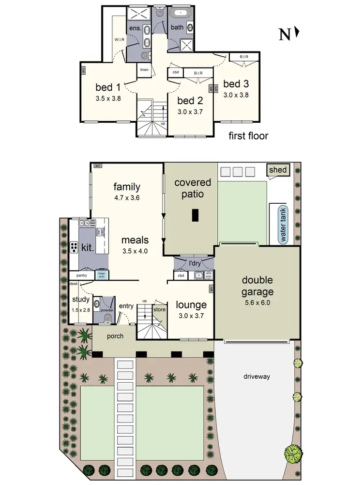 Floorplan of Homely unit listing, 1/12 Gordon Street, Croydon VIC 3136