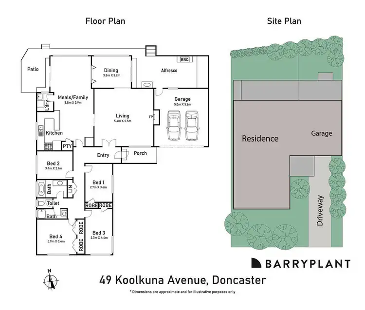 Floorplan of Homely house listing, 49 Koolkuna Avenue, Doncaster VIC 3108