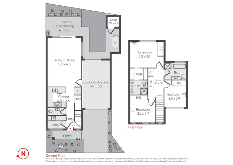 Floorplan of Homely townhouse listing, 138B Grieve Parade, Altona VIC 3018