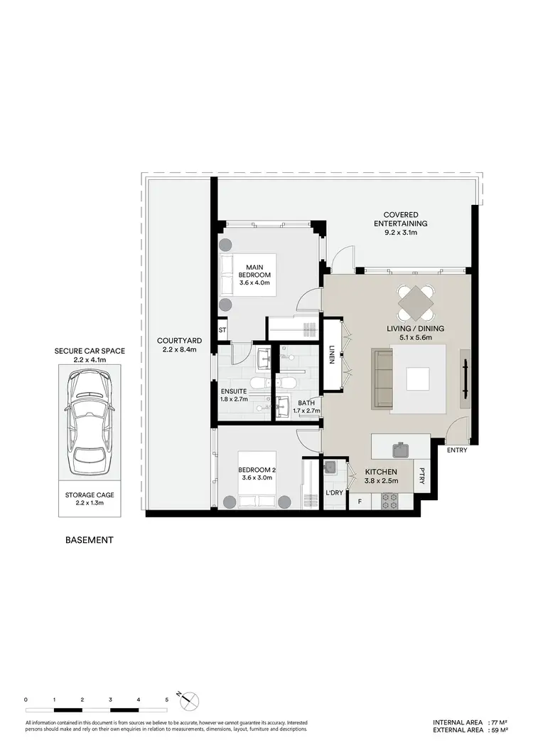 Floorplan of Homely apartment listing, 1/8 St George Street, Gosford NSW 2250