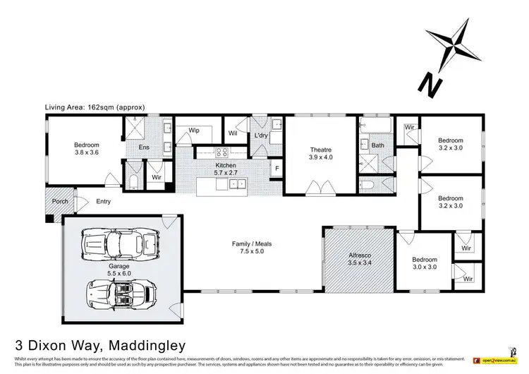 Floorplan of Homely house listing, 3 Dixon Way, Maddingley VIC 3340
