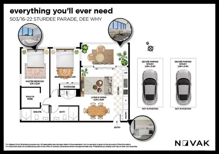 Floorplan of Homely apartment listing, 503/16-22 Sturdee Parade, Dee Why NSW 2099
