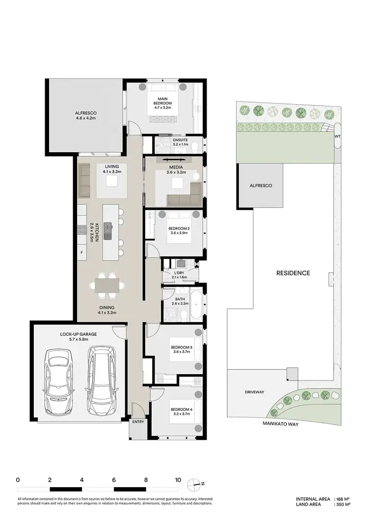 Floorplan of Homely semi-detached listing, 6a Manikato Way, Port Macquarie NSW 2444