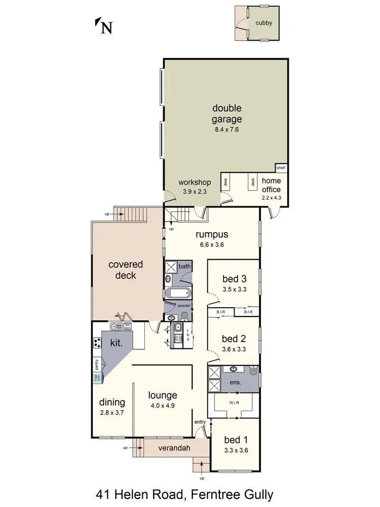 Floorplan of Homely house listing, 41 Helen Road, Ferntree Gully VIC 3156