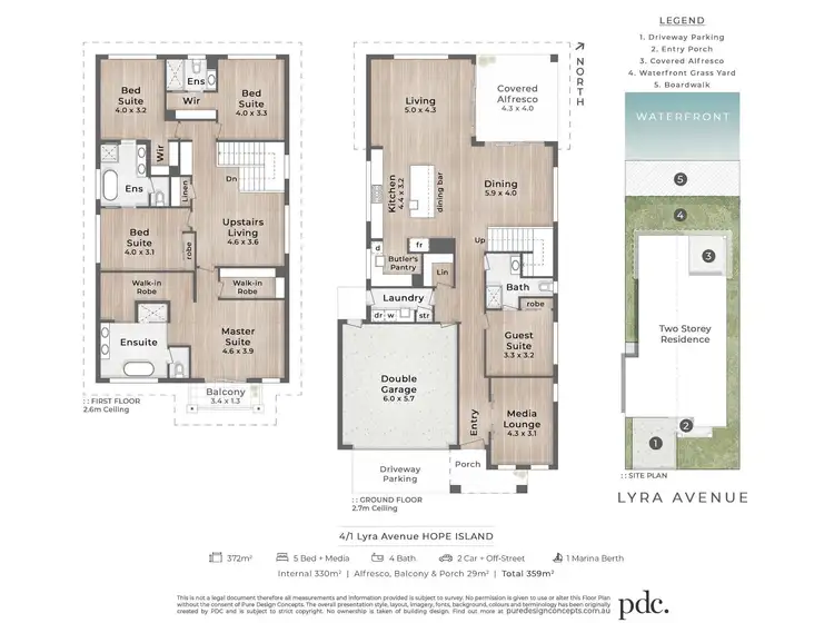 Floorplan of Homely house listing, 4 Lyra Avenue, Hope Island QLD 4212