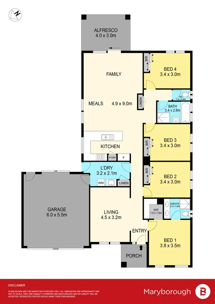 Floorplan of Homely house listing, 23 Dairy Crescent, Maryborough VIC 3465