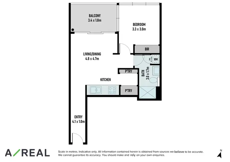 Floorplan of Homely apartment listing, 613/478A St Kilda Road, Melbourne VIC 3004