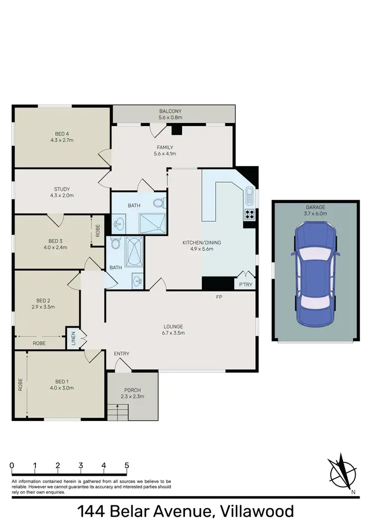 Floorplan of Homely house listing, 144 Belar Avenue, Villawood NSW 2163