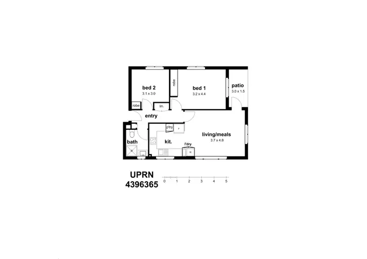 Floorplan of Homely unit listing, Address available on request