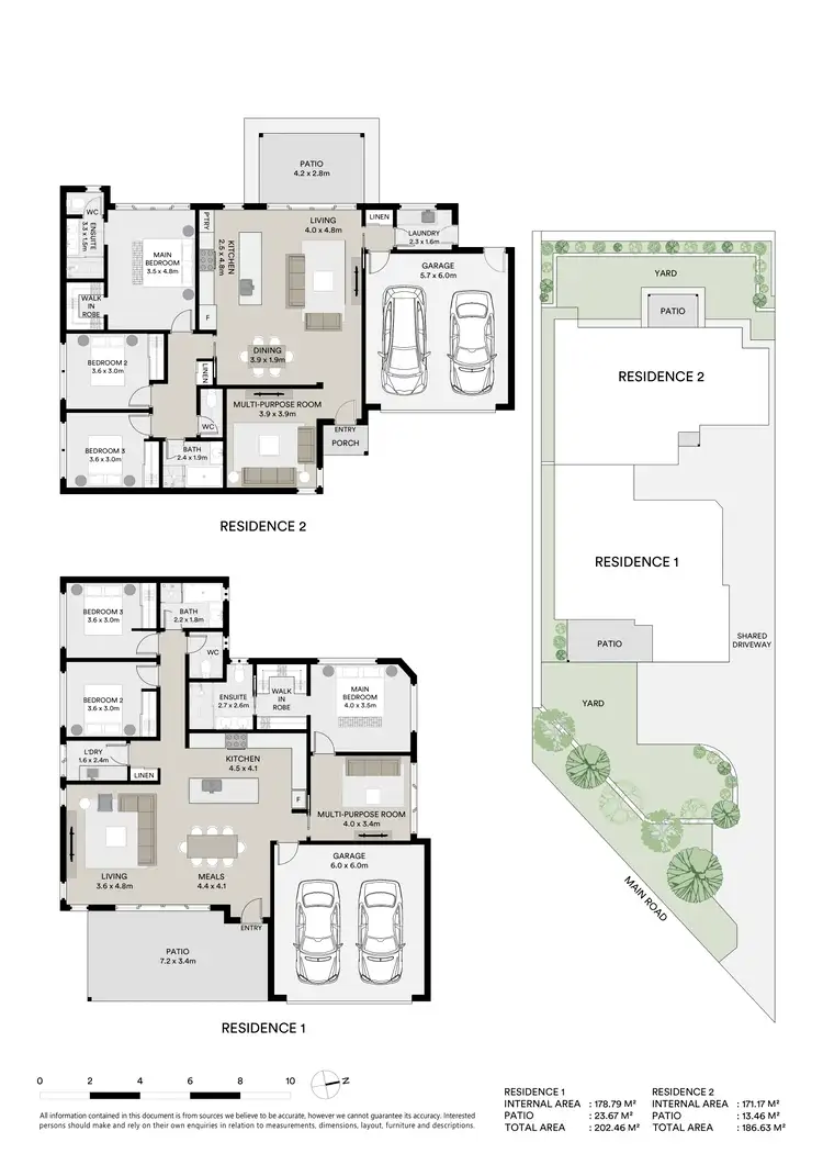 Floorplan of Homely semi-detached listing, 1/268 Main Road, Kuluin QLD 4558
