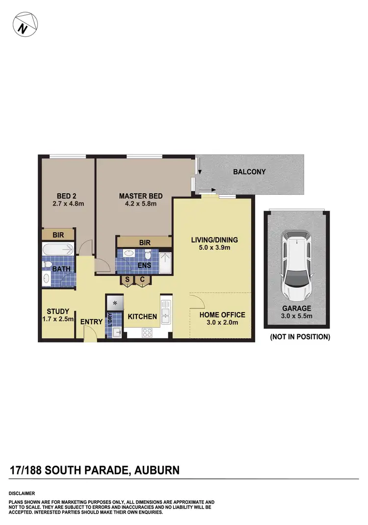 Floorplan of Homely unit listing, 17/188 South Parade, Auburn NSW 2144