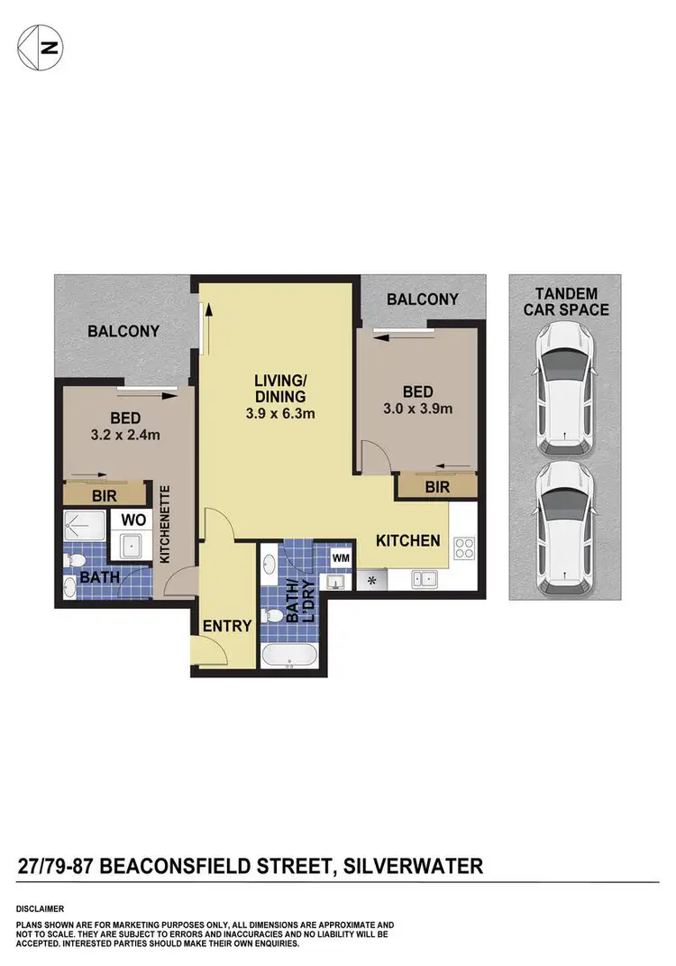 Floorplan of Homely apartment listing, 27/79 Beaconsfield Street, Silverwater NSW 2128