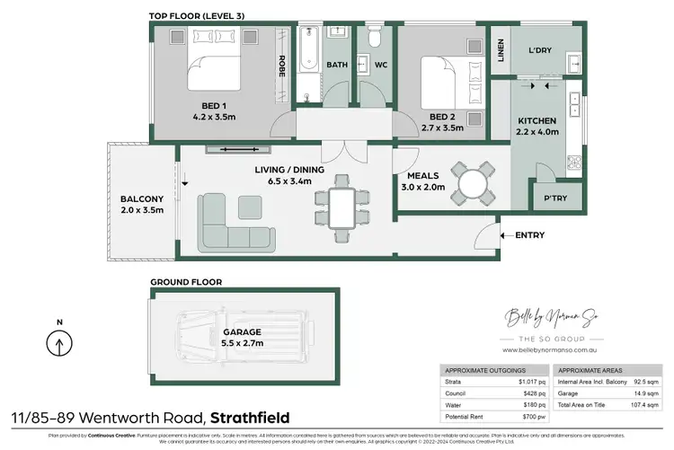 Floorplan of Homely unit listing, 11/85-89 Wentworth Road, Strathfield NSW 2135