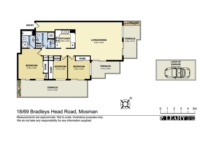 Floorplan of Homely apartment listing, 18./69 Bradleys Head Road, Mosman NSW 2088