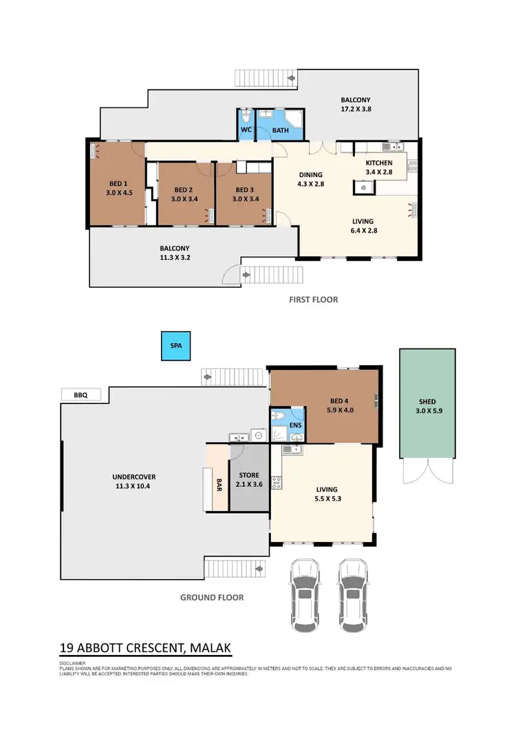 Floorplan of Homely house listing, 19 Abbott Crescent, Malak NT 812