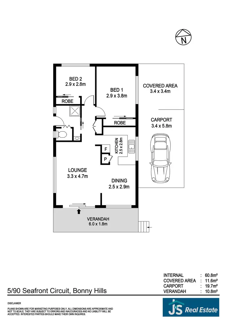Floorplan of Homely house listing, 5/90 Seafront Circuit, Bonny Hills NSW 2445