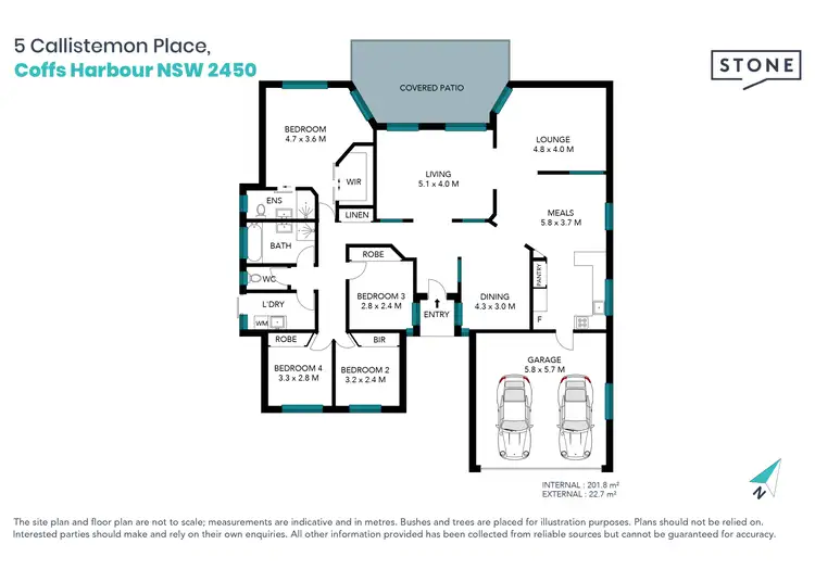 Floorplan of Homely house listing, 5 Callistemon Place, Coffs Harbour NSW 2450