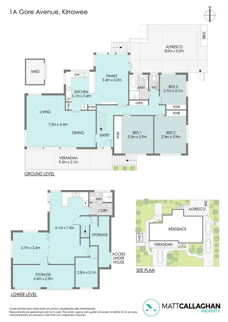 Floorplan of Homely house listing, 1a Gore Avenue, Kirrawee NSW 2232