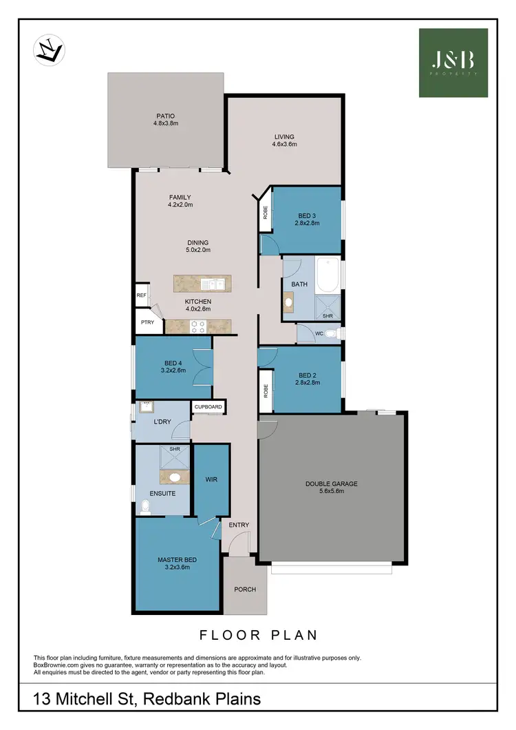 Floorplan of Homely house listing, 13 Mitchell Street, Redbank Plains QLD 4301