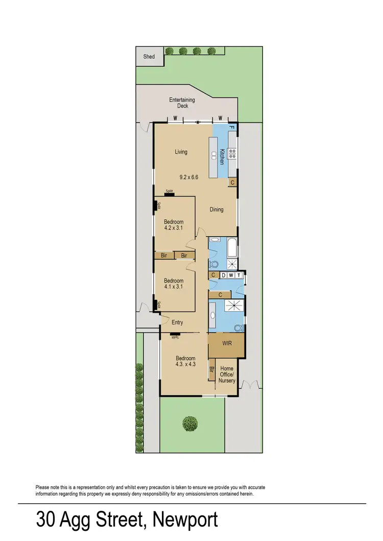 Floorplan of Homely house listing, 30 Agg Street, Newport VIC 3015