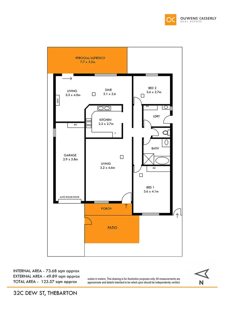 Floorplan of Homely house listing, 32C Dew Street, Thebarton SA 5031