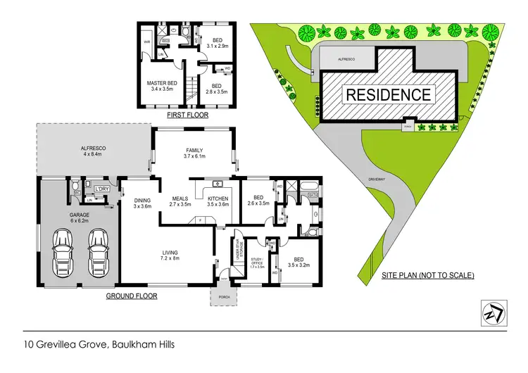 Floorplan of Homely house listing, 10 Grevillea Grove, Baulkham Hills NSW 2153