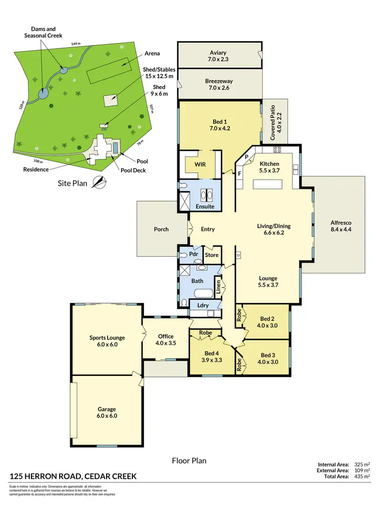 Floorplan of Homely house listing, 125 Herron Road, Cedar Creek QLD 4520