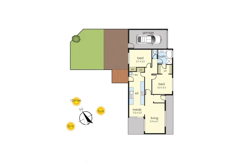 Floorplan of Homely unit listing, 2/15 Heatherhill Road, Frankston VIC 3199