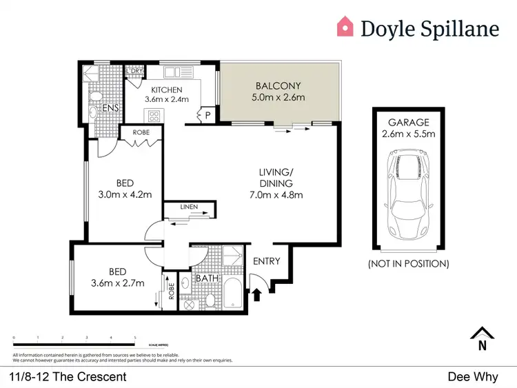 Floorplan of Homely apartment listing, 11/8-12 The Crescent, Dee Why NSW 2099