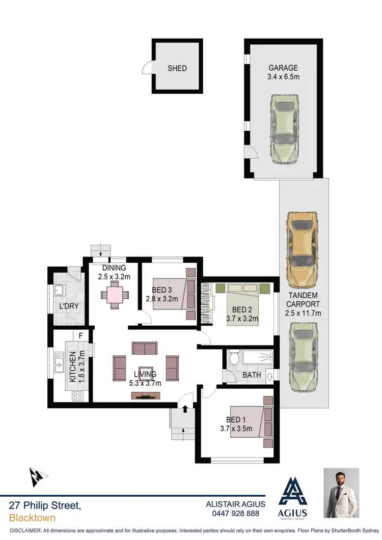Floorplan of Homely house listing, 27 Philip Street, Blacktown NSW 2148
