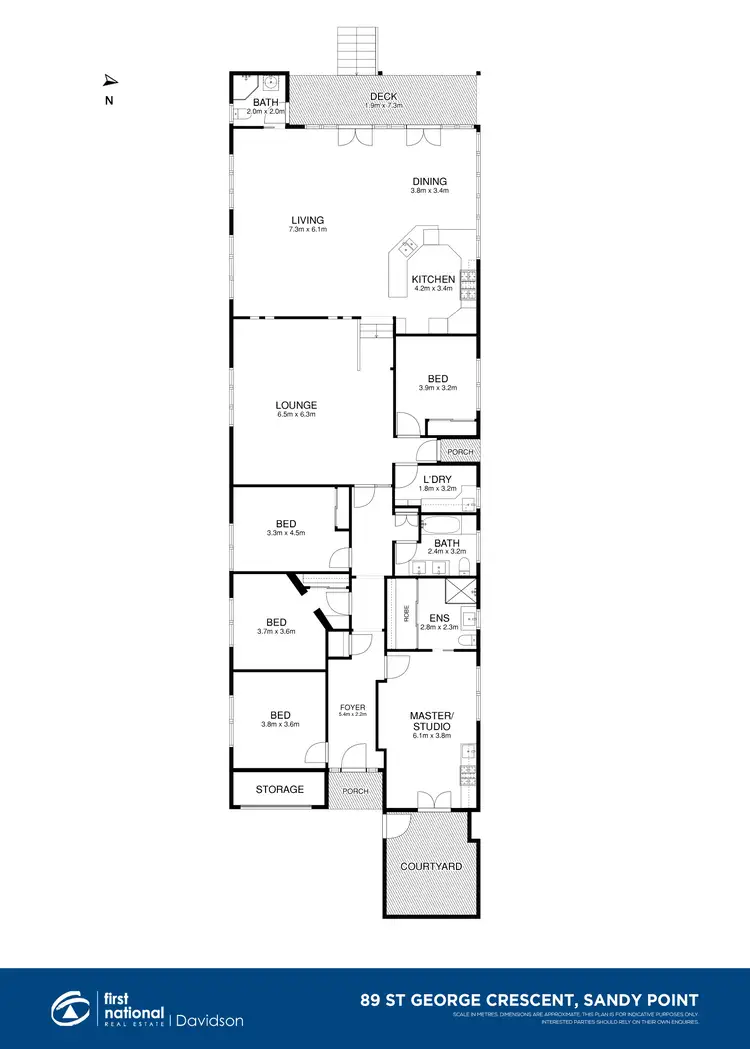 Floorplan of Homely house listing, 89 St George Crescent, Sandy Point NSW 2172
