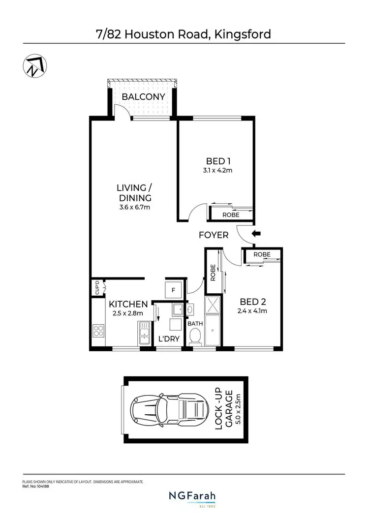 Floorplan of Homely apartment listing, 7/82-84 Houston Road, Kingsford NSW 2032