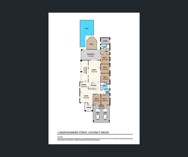 Floorplan of Homely house listing, 1 Montgomerie Street, Coconut Grove NT 810