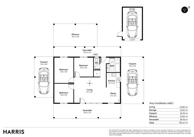 Floorplan of Homely house listing, 5 Moontana Avenue, Moonta Bay SA 5558