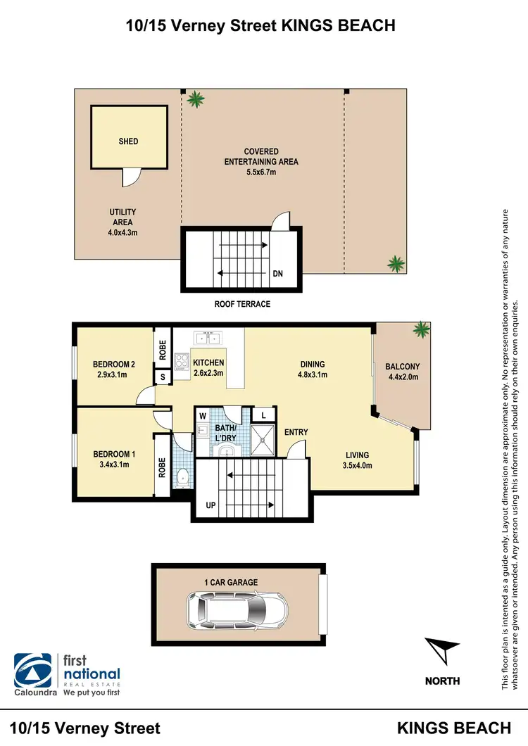 Floorplan of Homely unit listing, 10/15 Verney Street, Kings Beach QLD 4551