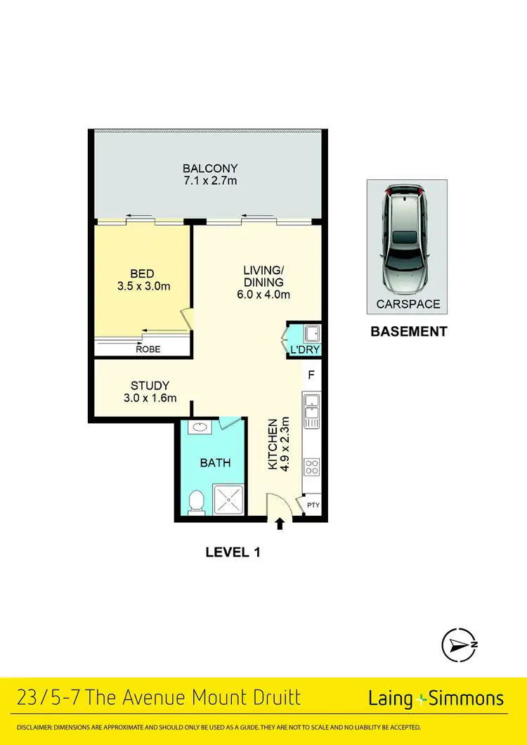 Floorplan of Homely unit listing, 23/5-7 The Avenue, Mount Druitt NSW 2770