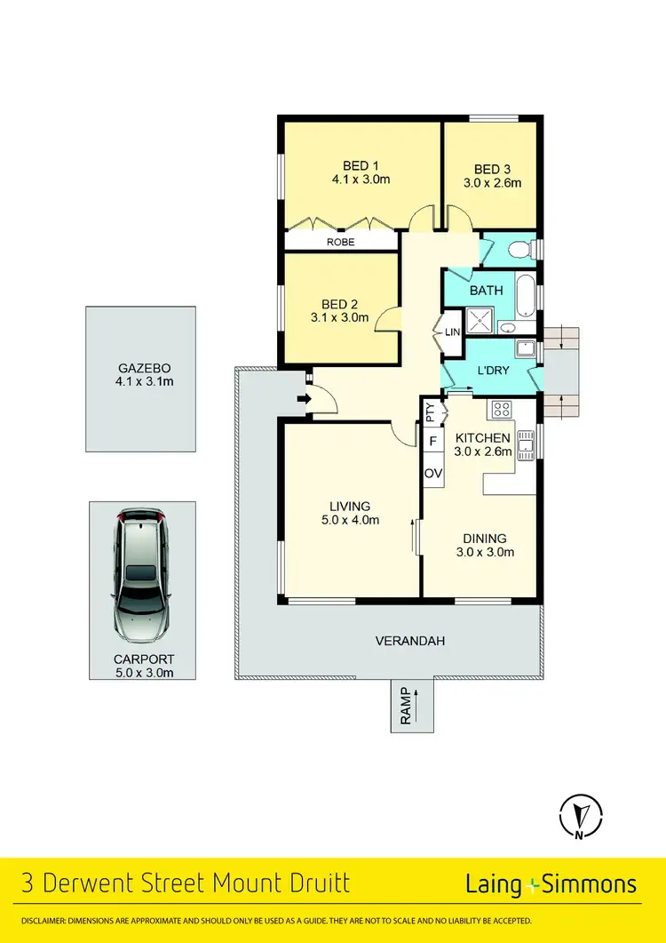 Floorplan of Homely house listing, 3 Derwent Street, Mount Druitt NSW 2770