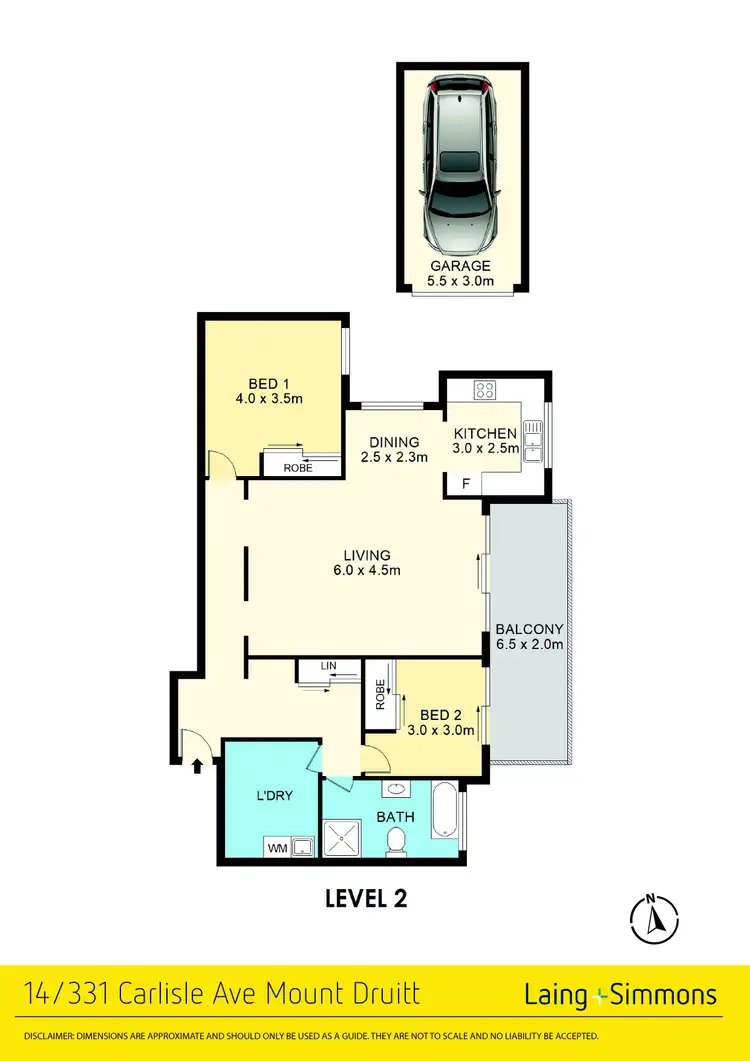 Floorplan of Homely apartment listing, 14/331 Carlisle Avenue, Mount Druitt NSW 2770