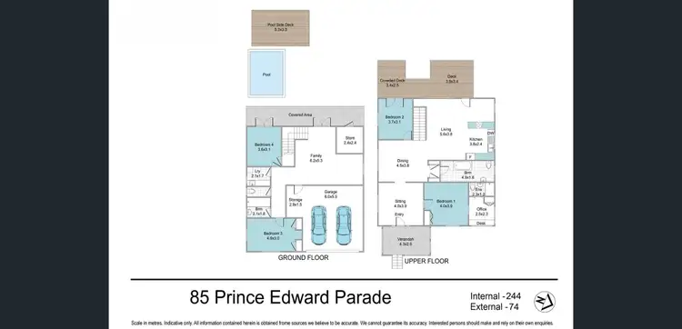 Floorplan of Homely house listing, 85 Prince Edward Parade, Redcliffe QLD 4020