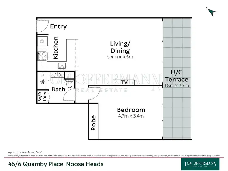 Floorplan of Homely unit listing, 46/6 Quamby Place, Noosa Heads QLD 4567