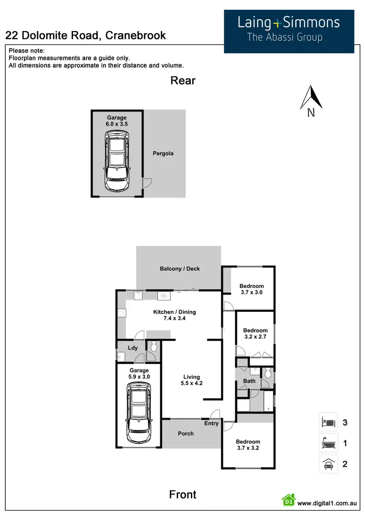 Floorplan of Homely house listing, 22 Dolomite Road, Cranebrook NSW 2749